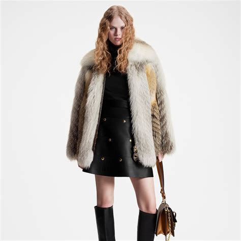 louis vuitton coat with fur